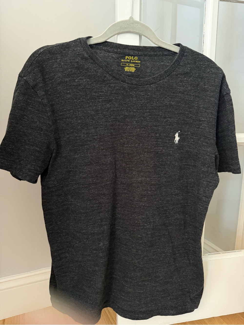 Polo by Ralph Lauren Men’s Charcoal Heather Crewneck Short-Sleeve Tee
